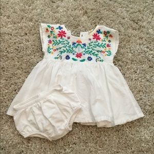 White Embroidered Dress
